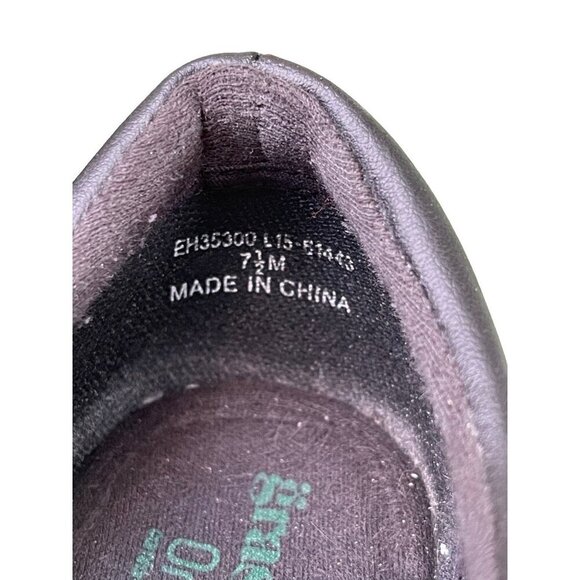 Grasshoppers Ortholite Black Leather Comfort Shoes sneakers Women US 7.5 - Picture 7 of 7